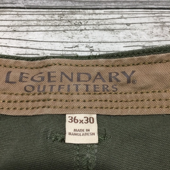 Legendary Outfitters Canvas Pants Men’s 36x30 Olive Green Workwear Casual READ - Picture 11 of 11